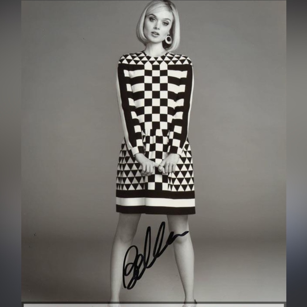 VALENTINO black ivory long sleeve wool & silk couture crepe dress XXS 36